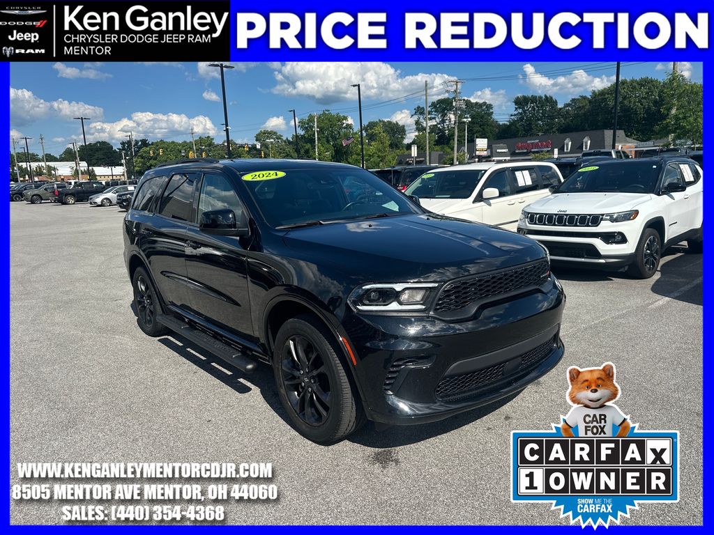 DB Black Crystal Clearcoat 2024 Dodge Durango SUV / Crossover All-Wheel Drive 8-Speed Automatic
