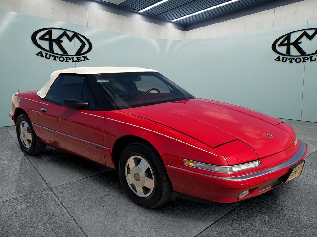 Red 1990 Buick Reatta Convertible FWD Convertible Front-Wheel Drive 4-Speed Automatic