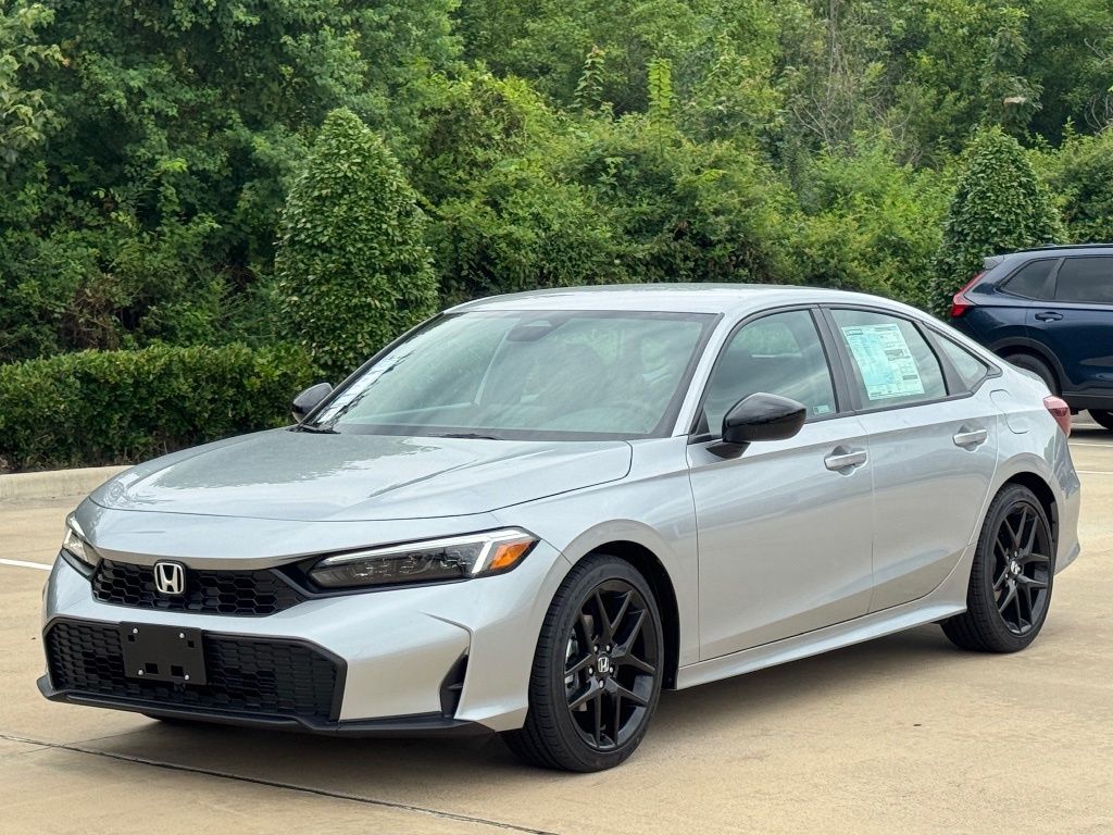 2026 Honda Civic Sport Silver at Emmons Autoplex