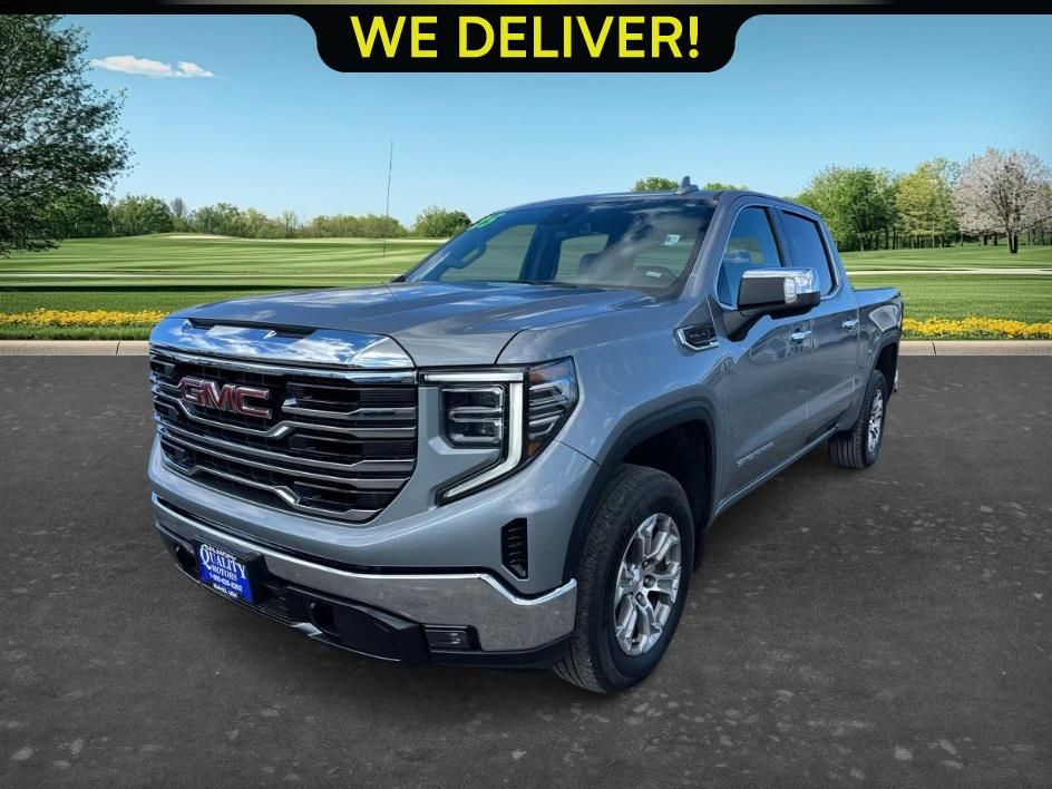 Sterling Metallic 2025 GMC Sierra 1500 SLT Crew Cab 4WD Pickup Truck Four-Wheel Drive Automatic