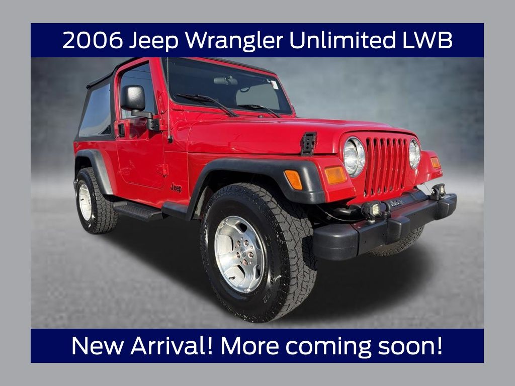Flame Red 2006 Jeep Wrangler SUV / Crossover Four-Wheel Drive 6-Speed Manual
