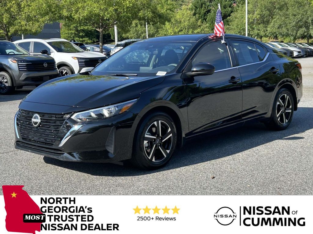 Super Black 2025 Nissan Sentra Sedan Front-Wheel Drive Continuously Variable Transmission