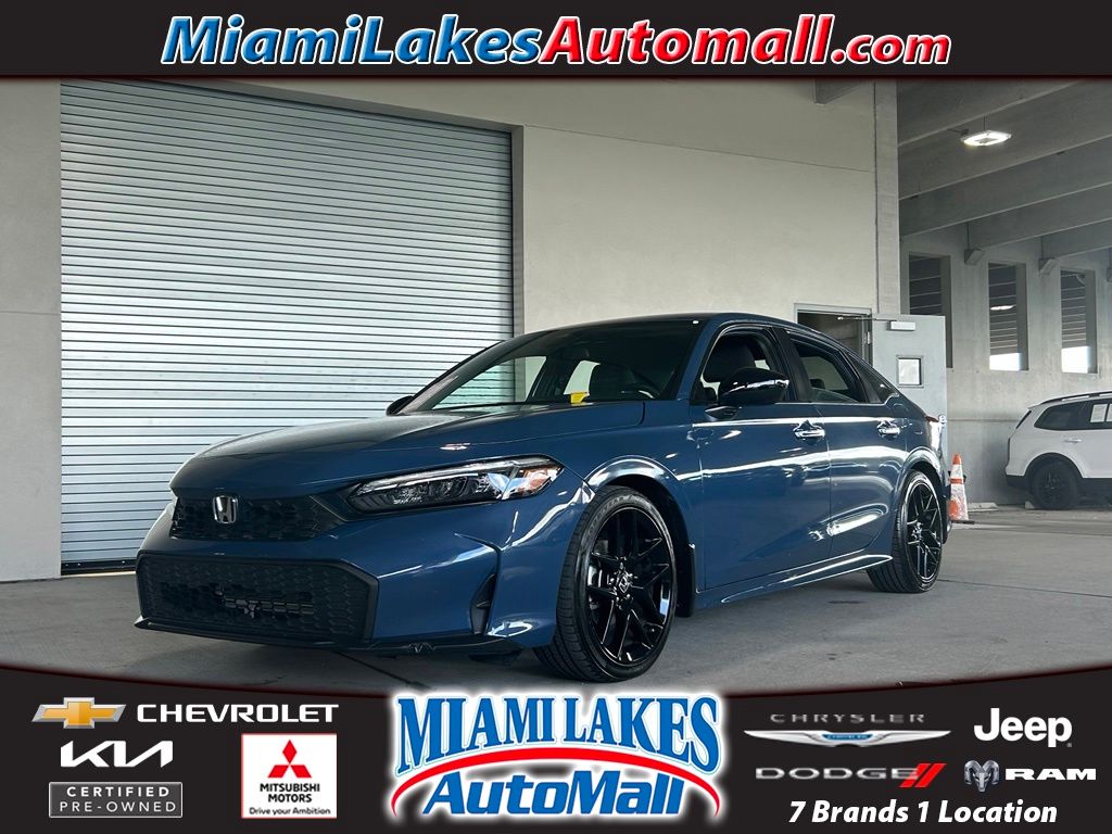 Blue Lagoon Pearl 2025 Honda Civic Sedan Front-Wheel Drive Continuously Variable Transmission