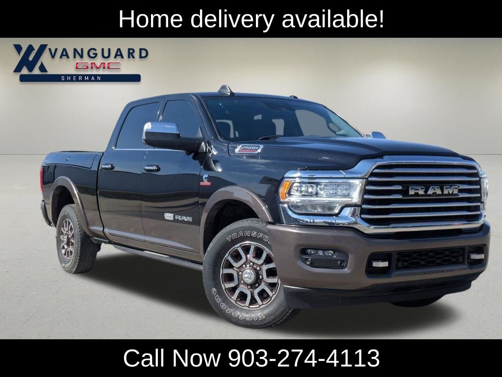 Diamond Black Crystal Pearlcoat 2022 RAM 2500 Limited Longhorn Crew Cab RWD Pickup Truck 4X2 6-Speed Automatic
