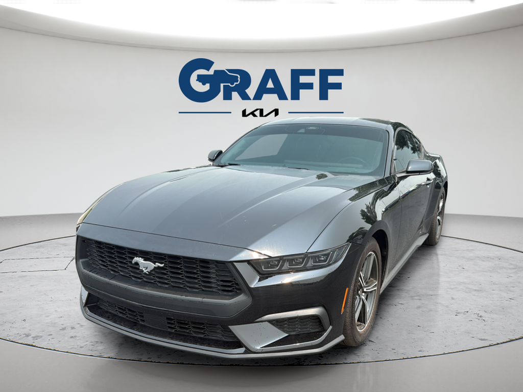 Shadow Black 2025 Ford Mustang Coupe Rear-Wheel Drive Automatic