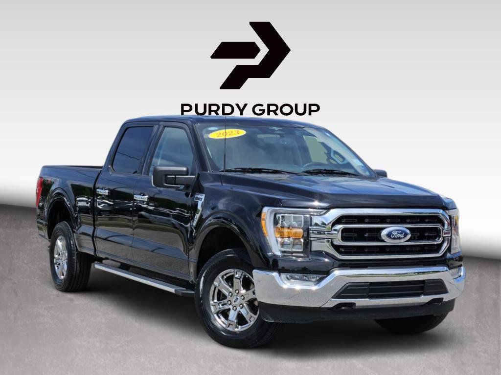 Black Metallic 2023 Ford F-150 Pickup Truck Four-Wheel Drive Automatic