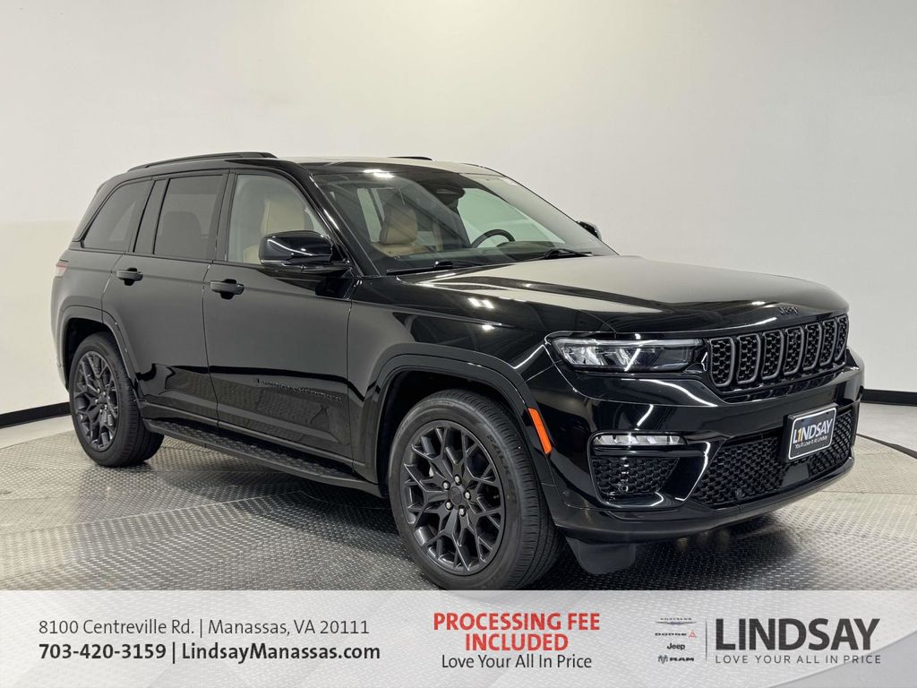 Diamond Black Crystal Pearlcoat 2024 Jeep Grand Cherokee Summit 4WD SUV / Crossover Four-Wheel Drive 8-Speed Automatic