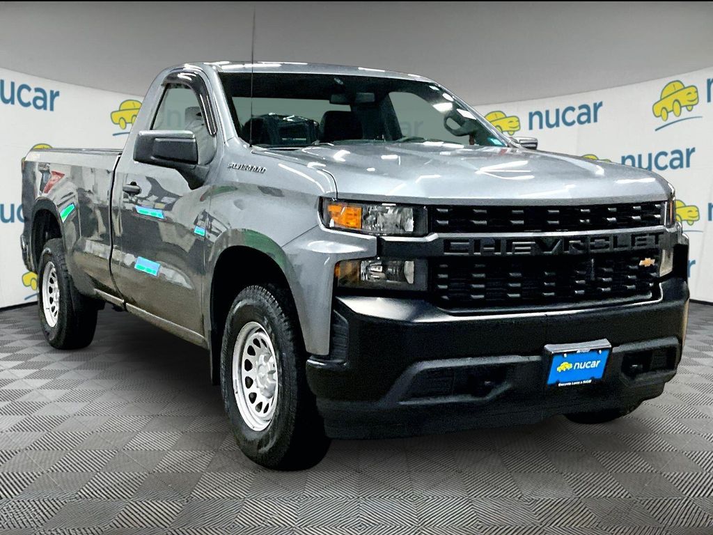 Gray (Satin Steel Metallic) 2020 Chevrolet Silverado 1500 Work Truck Crew Cab LB 4WD Pickup Truck Four-Wheel Drive 6-Speed Automatic Overdrive