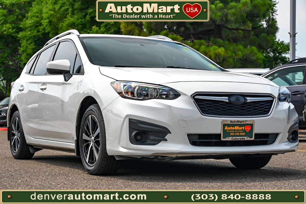 Crystal White Pearl 2019 Subaru Impreza Hatchback All-Wheel Drive Continuously Variable Transmission