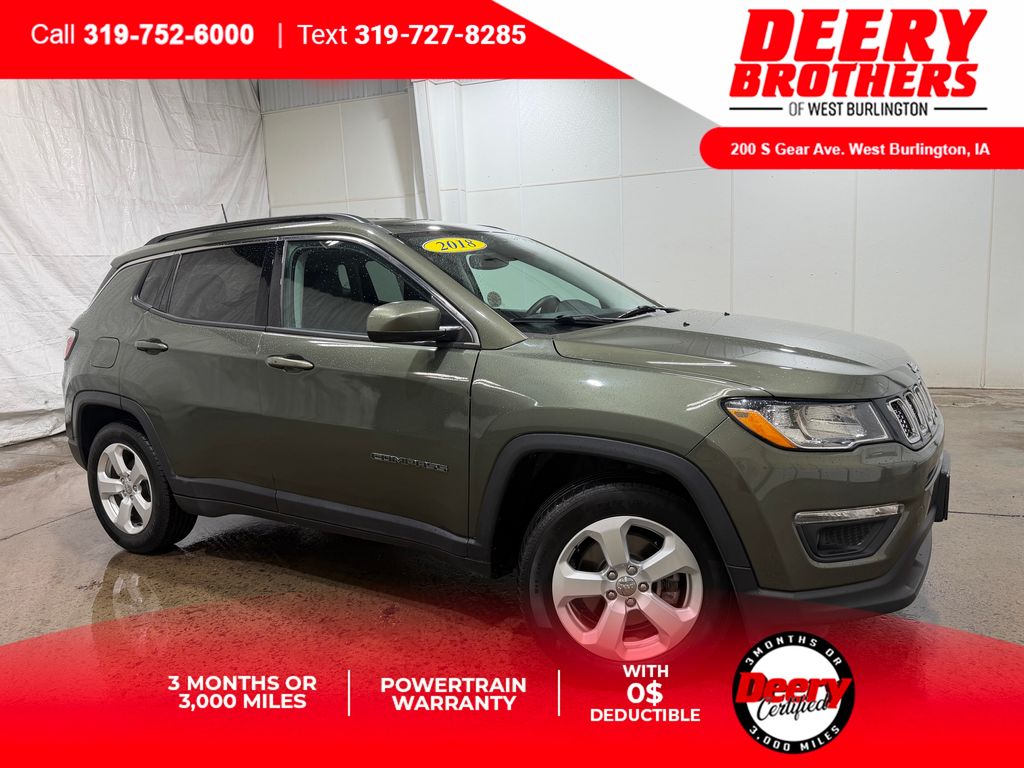 Olive Green Pearlcoat 2018 Jeep Compass Latitude FWD SUV / Crossover Front-Wheel Drive 6-Speed Automatic