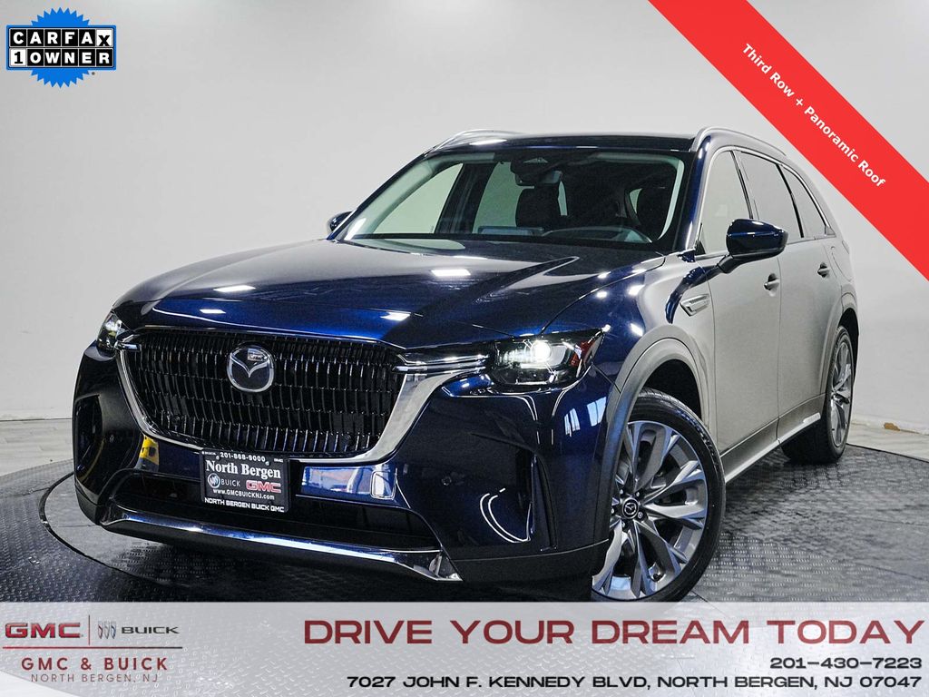 Deep Crystal Blue Mica 2024 Mazda CX-90 3.3 Turbo Premium AWD SUV / Crossover All-Wheel Drive 8-Speed Automatic