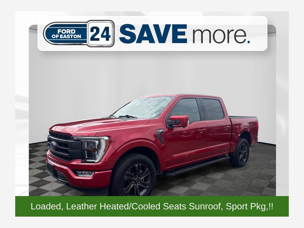 Rapid Red Metallic Tinted Clearcoat 2021 Ford F-150 Pickup Truck Four-Wheel Drive Automatic