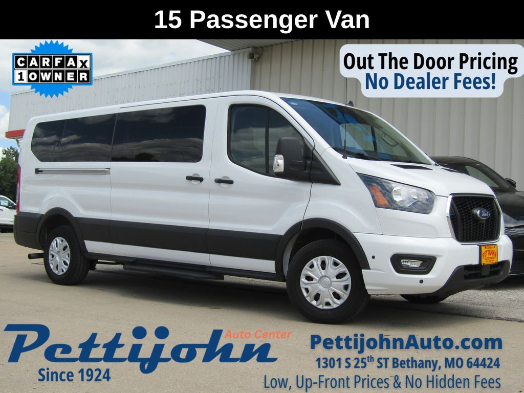 Oxford White 2025 Ford Transit Passenger Van Rear-Wheel Drive