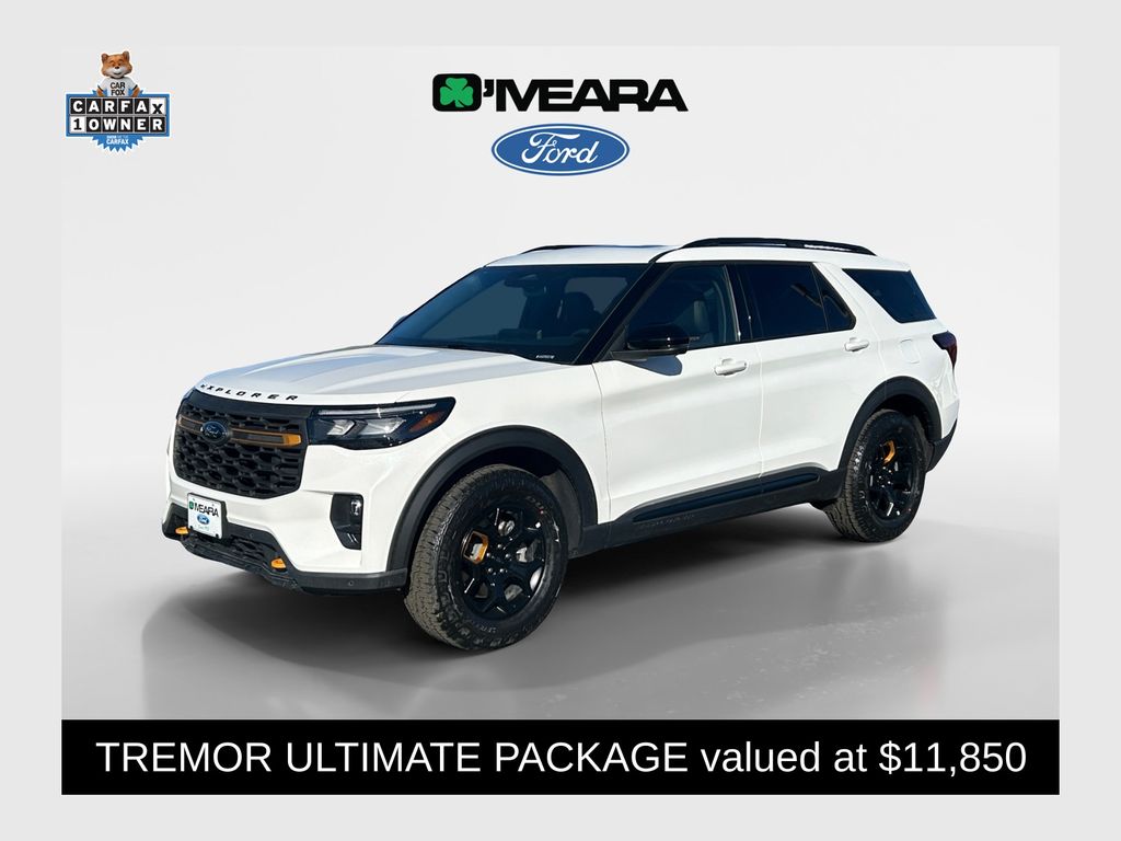 Oxford White 2026 Ford Explorer Tremor AWD SUV / Crossover All-Wheel Drive Automatic