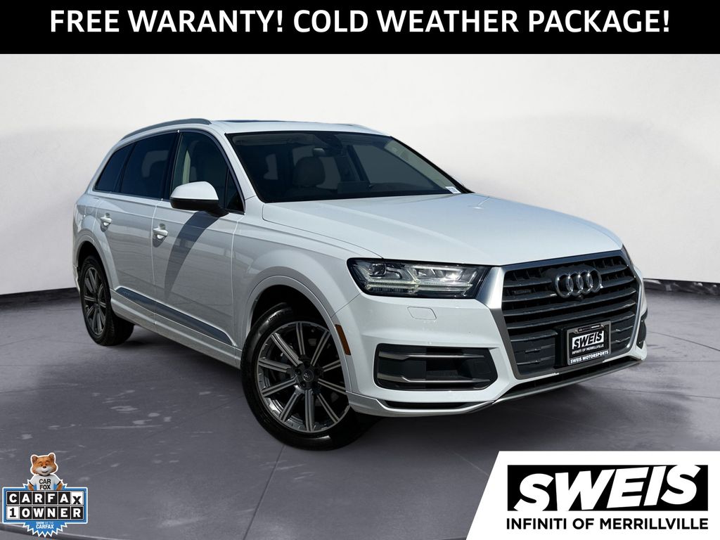 Glacier White Metallic 2019 Audi Q7 45 TFSI quattro SE Premium Plus SUV / Crossover All-Wheel Drive 8-Speed Automatic