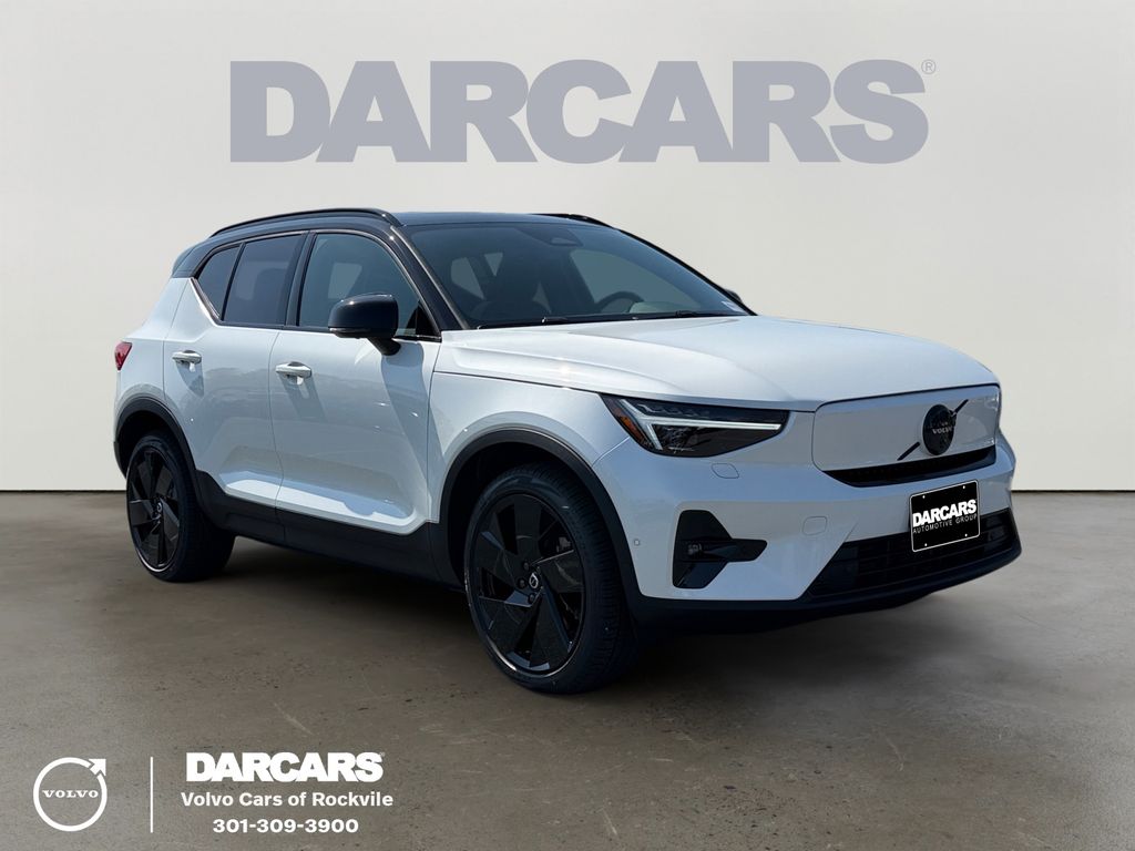 Crystal White Pearl 2026 Volvo EX40 Twin Ultra Black Edition eAWD SUV / Crossover All-Wheel Drive 1-Speed Automatic