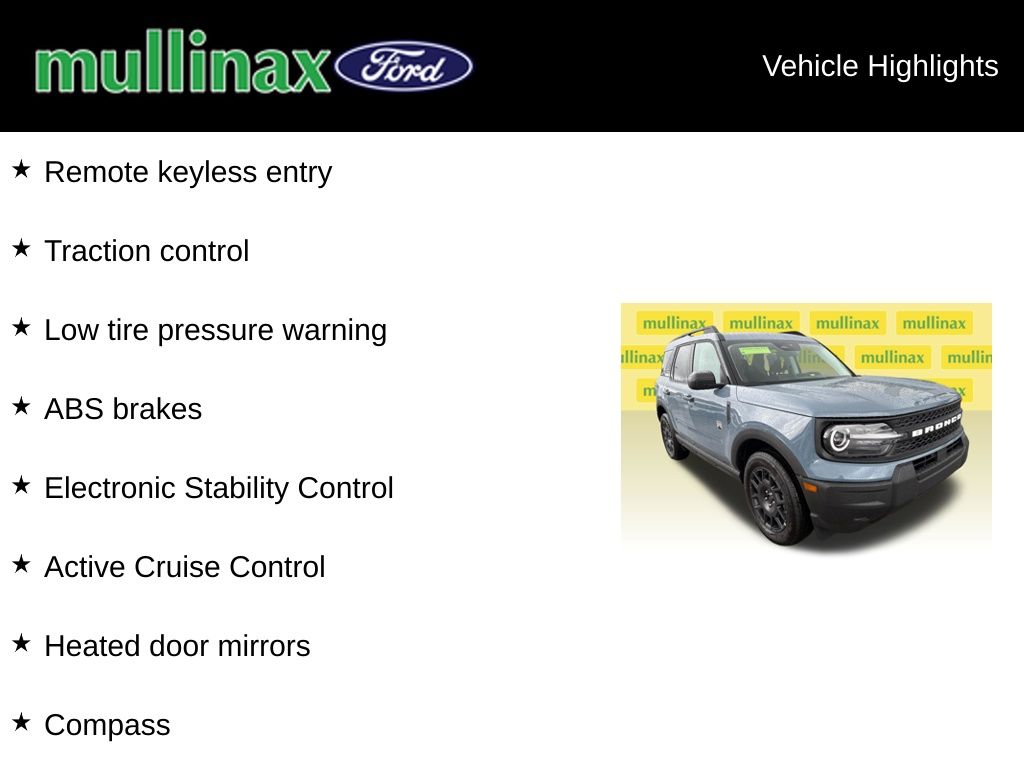 2026 Azure Gray Met Tri-Coat Ford Bronco Sport Big Bend 4X4 SUV