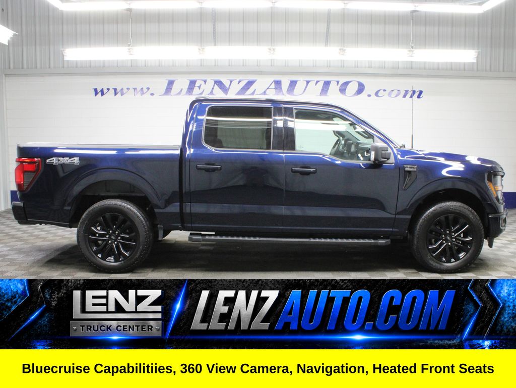 Antimatter Blue Metallic 2024 Ford F-150 Pickup Truck Four-Wheel Drive Automatic