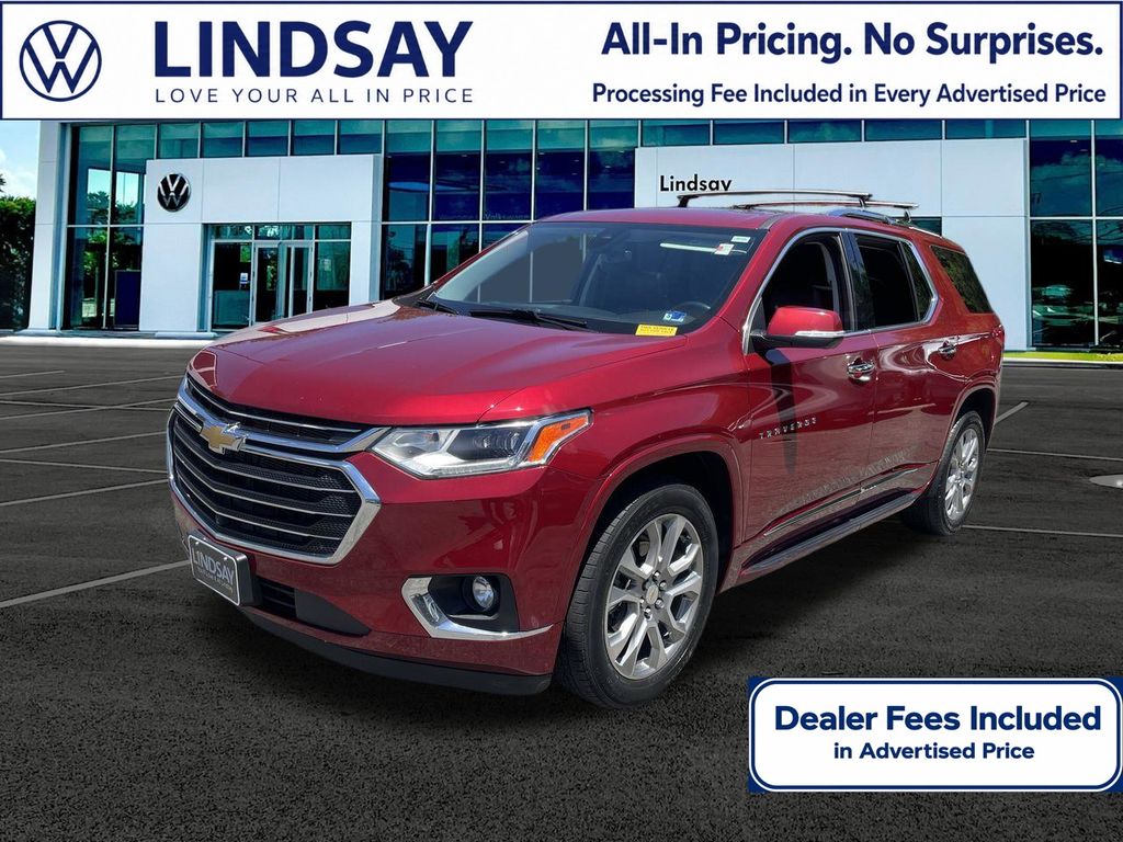 Cajun Red Tintcoat 2021 Chevrolet Traverse SUV / Crossover Four-Wheel Drive 9-Speed Automatic
