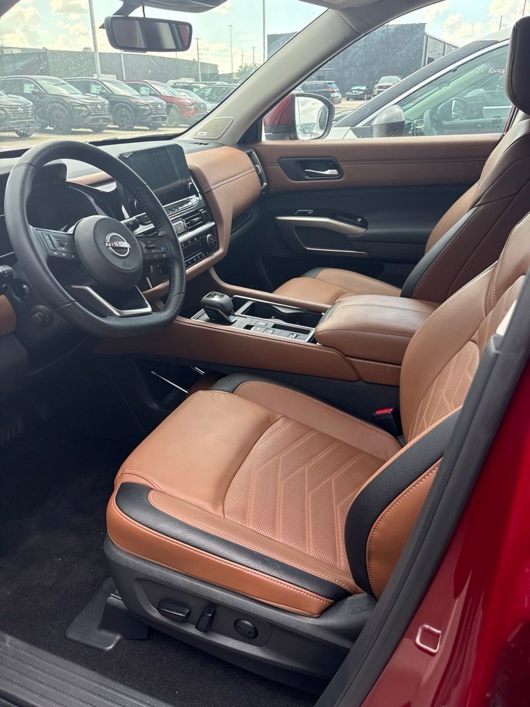 Red (Scarlet Ember Tintcoat) 2025 Nissan Pathfinder SUV / Crossover Front-Wheel Drive 9-Speed Automatic
