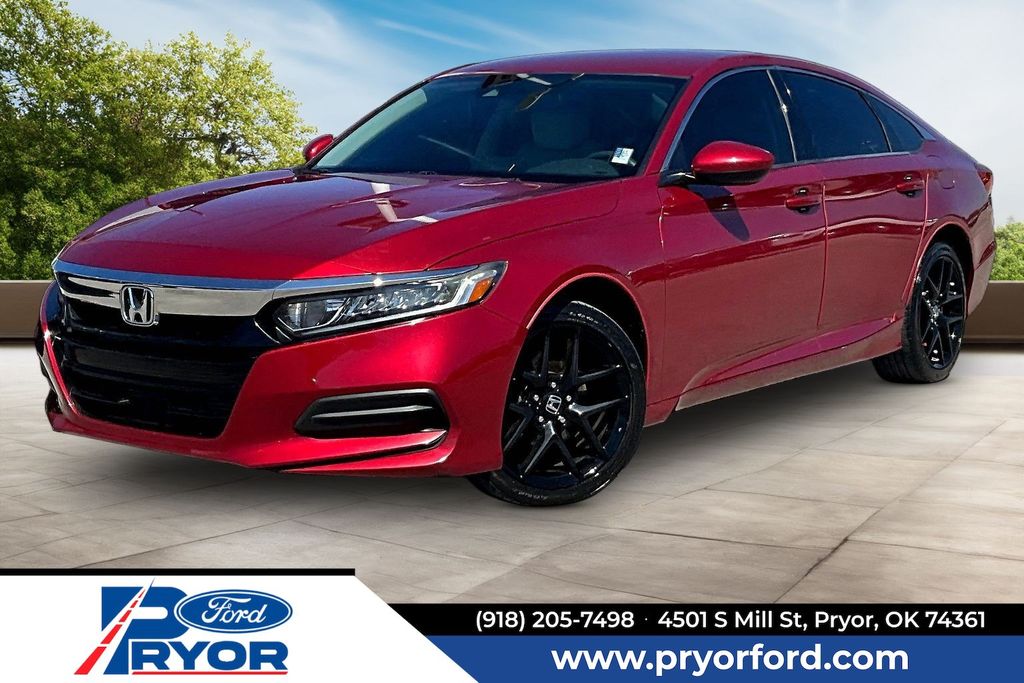 Red 2018 Honda Accord Sedan Front-Wheel Drive Continuously Variable Transmission