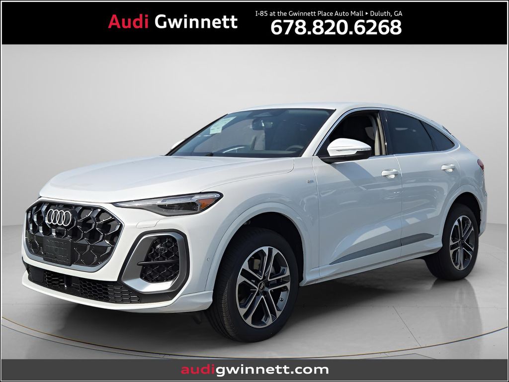 Glacier White Metallic 2026 Audi Q5 Sportback Sedan All-Wheel Drive 7-Speed Automatic