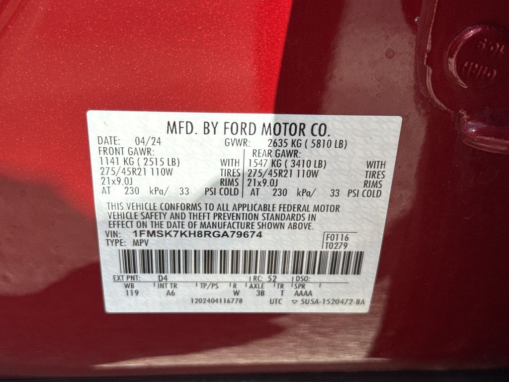 2024 Ford Explorer ST-Line Red at Legacy Ford