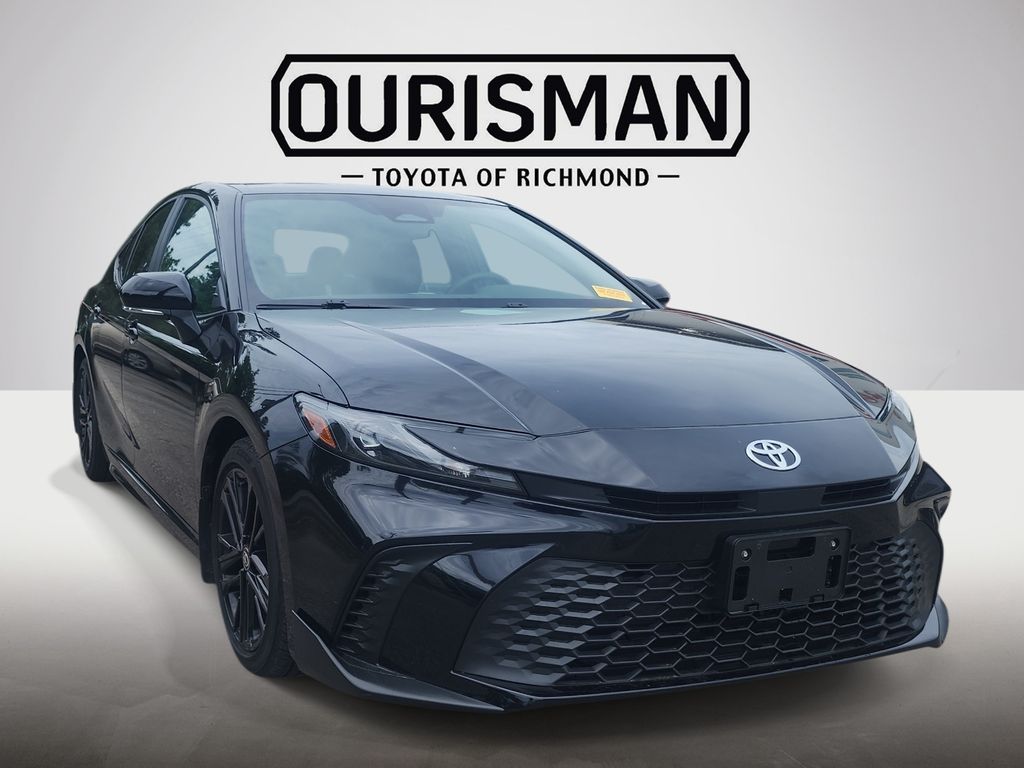 Midnight Black Metallic 2025 Toyota Camry SE FWD Sedan Front-Wheel Drive Continuously Variable Transmission