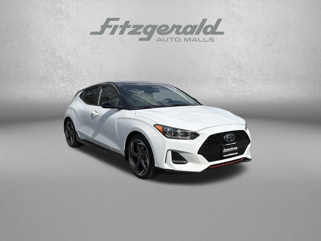 Chalk White 2020 Hyundai Veloster Turbo Ultimate FWD Coupe Front-Wheel Drive Automatic