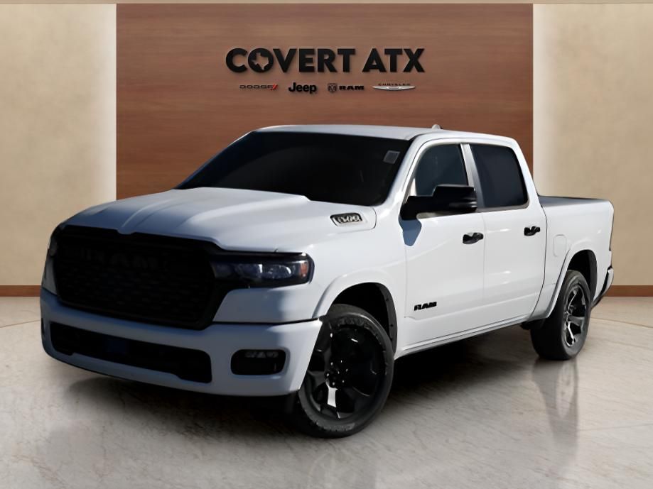 Bright White Clearcoat 2026 RAM 1500 Big Horn Crew Cab 4WD Pickup Truck Four-Wheel Drive 8-Speed Automatic