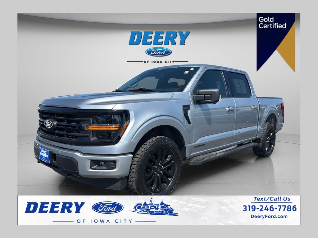 Iconic Silver Metallic 2024 Ford F-150 Pickup Truck Four-Wheel Drive Automatic