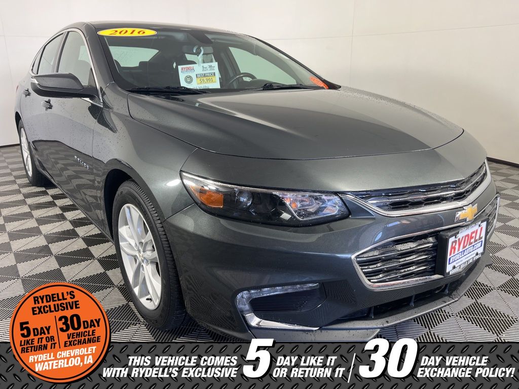 Nightfall Gray Metallic 2016 Chevrolet Malibu 1LT FWD Sedan Front-Wheel Drive 6-Speed Automatic
