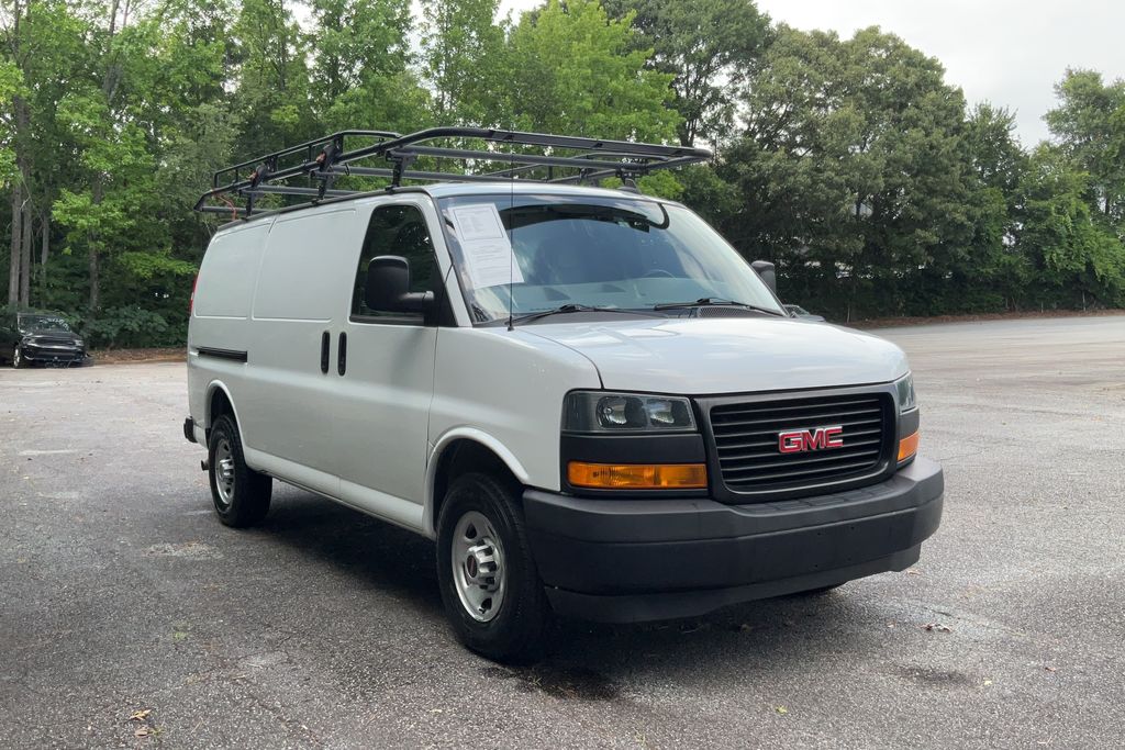 Summit White 2022 GMC Savana Cargo Van Rear-Wheel Drive 8-Speed Automatic Overdrive