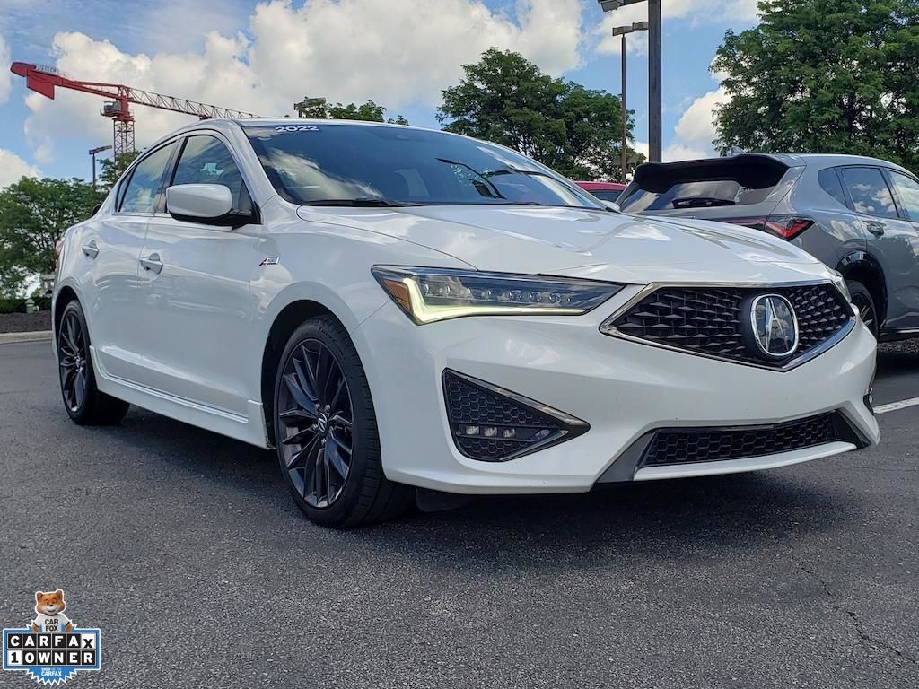 Platinum White Pearl 2022 Acura ILX Sedan Front-Wheel Drive 8-Speed Dual Clutch