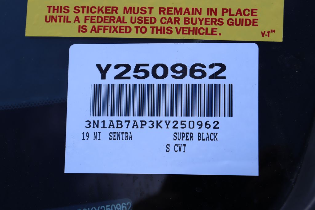 2019 Nissan Sentra SV 7