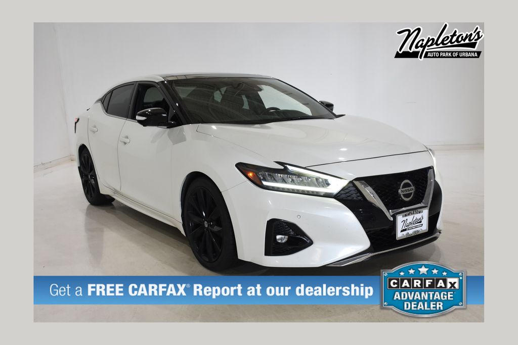 Pearl White Tricoat 2019 Nissan Maxima SR FWD Sedan Front-Wheel Drive Continuously Variable Transmission