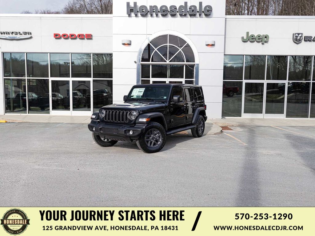 Black Clearcoat 2026 Jeep Wrangler Sport S 4-Door 4WD SUV / Crossover Four-Wheel Drive 8-Speed Automatic