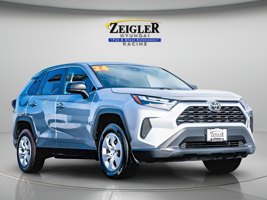 Silver 2024 Toyota RAV4 LE AWD SUV / Crossover All-Wheel Drive 8-Speed Automatic