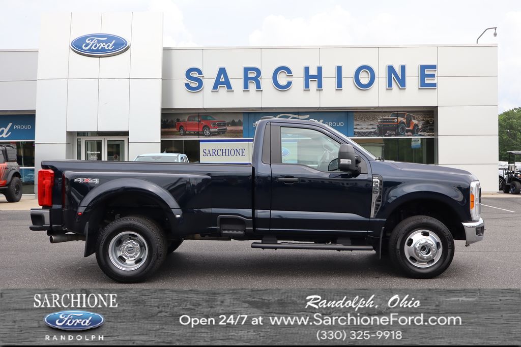 Antimatter Blue Metallic 2023 Ford F-350 Super Duty XLT SuperCab LB DRW 4WD Pickup Truck Four-Wheel Drive Automatic