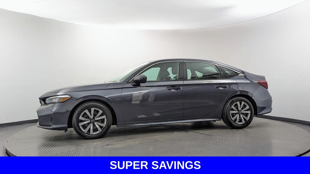 Meteorite Gray Metallic 2025 Honda Civic Sedan Front-Wheel Drive Continuously Variable Transmission