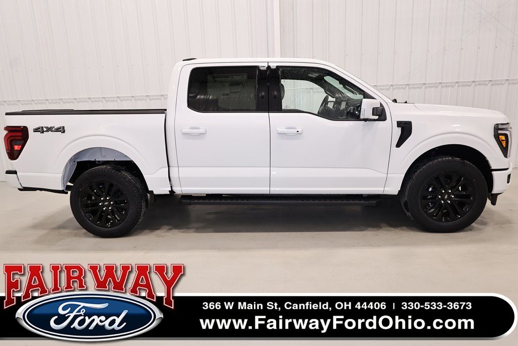Oxford White 2026 Ford F-150 Lariat SuperCrew 4WD Pickup Truck Four-Wheel Drive Automatic