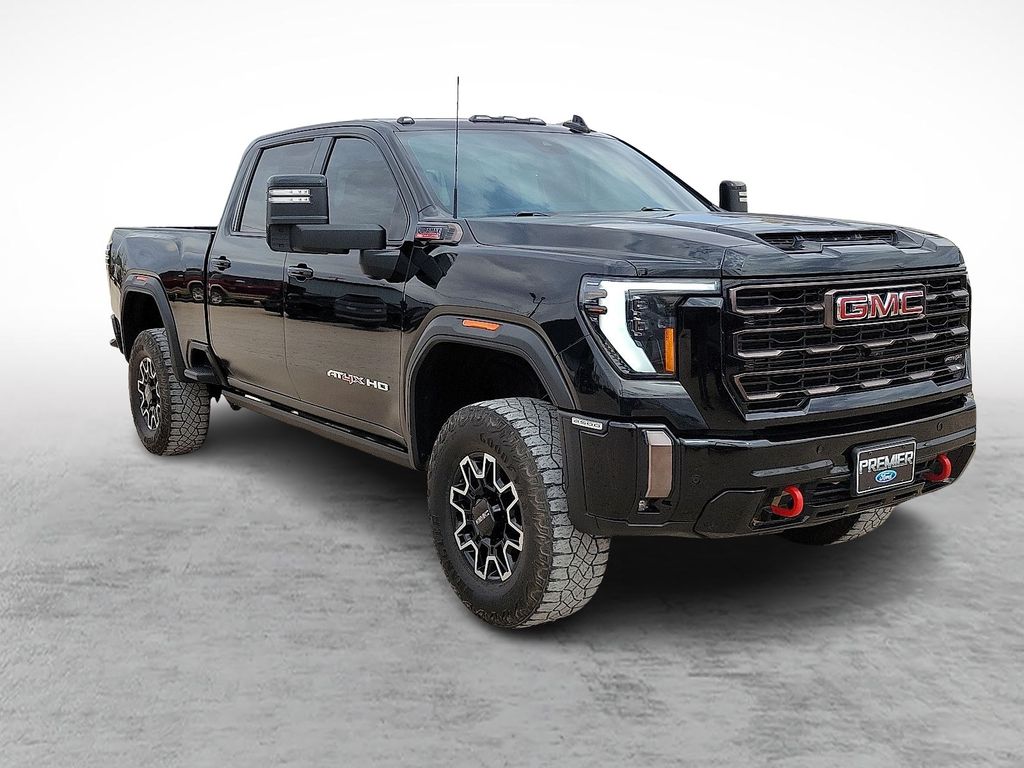 Onyx Black 2024 GMC Sierra 2500HD AT4X Crew Cab 4WD Pickup Truck Four-Wheel Drive Automatic