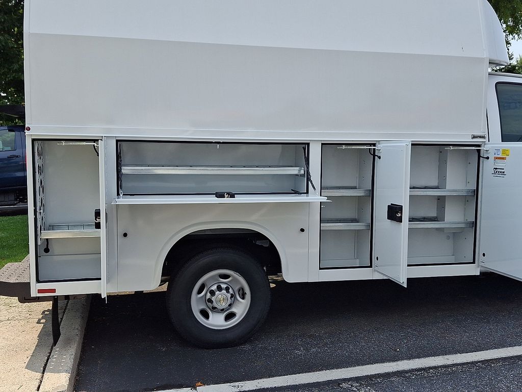 2026 Chevrolet Express 3500 Work Van White at Klick Lewis Buick Chevrolet