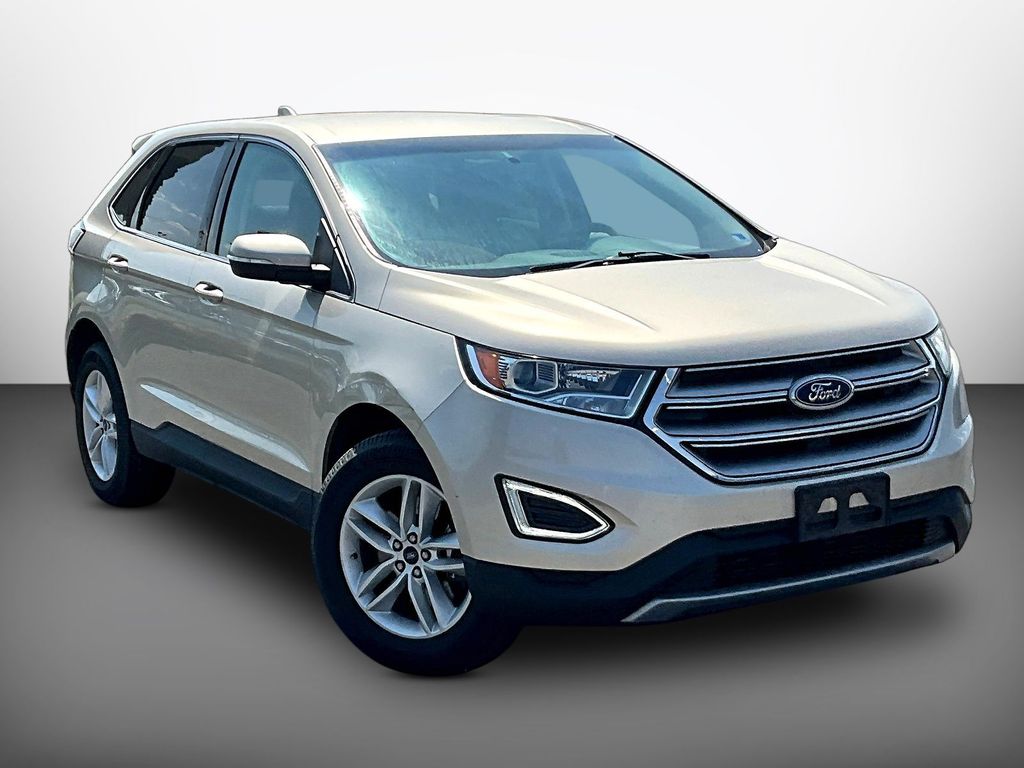 White Gold Metallic 2018 Ford Edge SEL AWD SUV / Crossover All-Wheel Drive 6-Speed Automatic