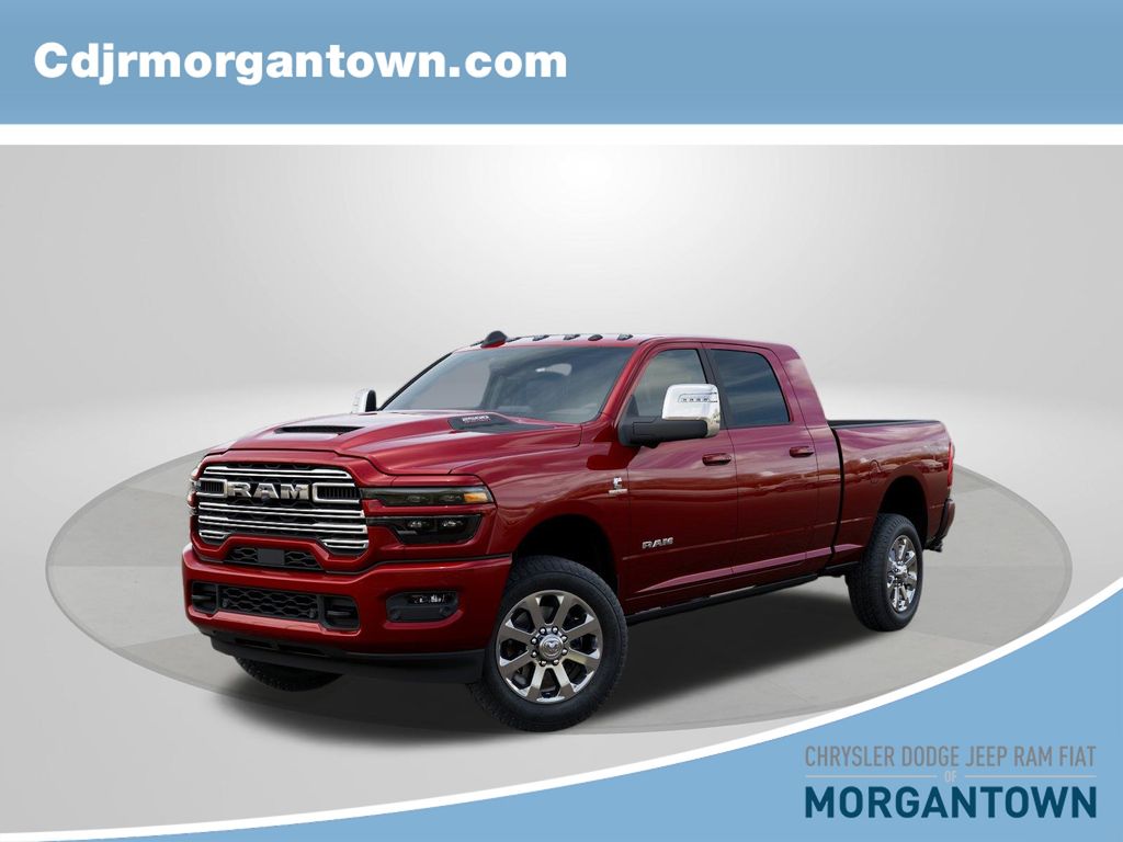 Molten Red Pearlcoat 2026 RAM 2500 Laramie Mega Cab 4WD Pickup Truck Four-Wheel Drive 8-Speed Automatic