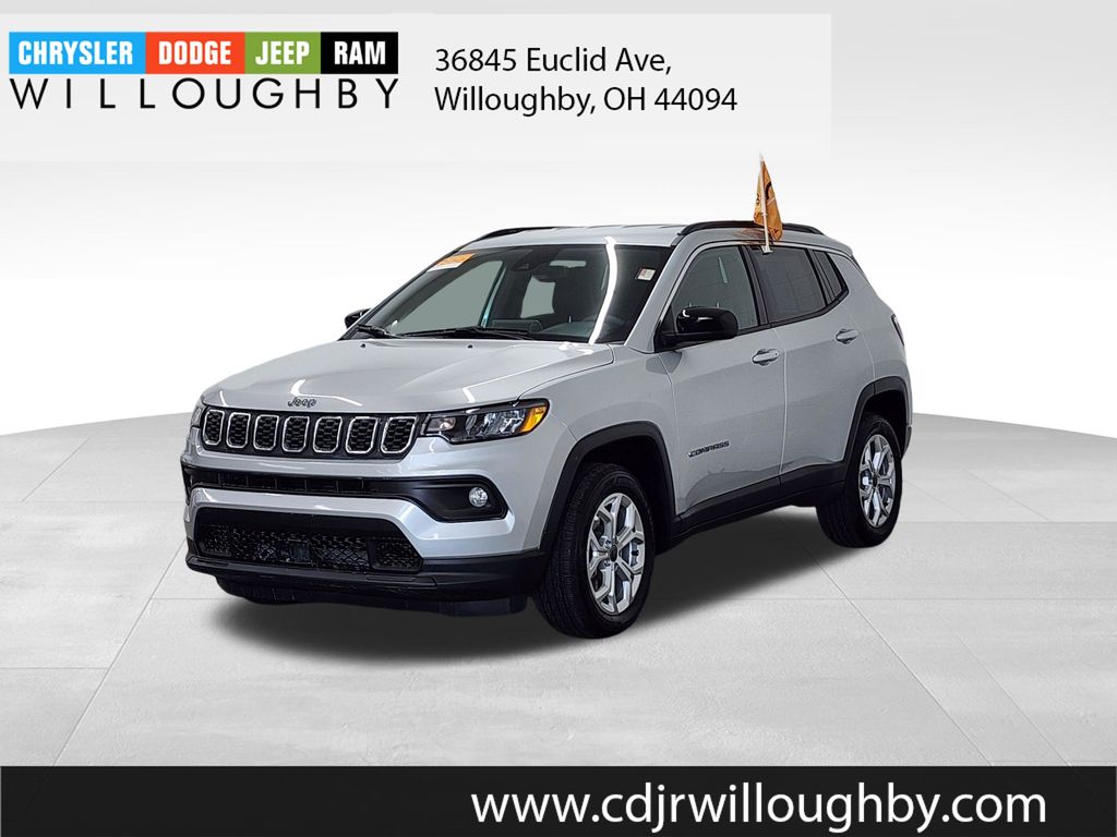 Silver Zynith Metallic Clearcoat 2025 Jeep Compass Latitude 4WD SUV / Crossover Four-Wheel Drive 8-Speed Automatic