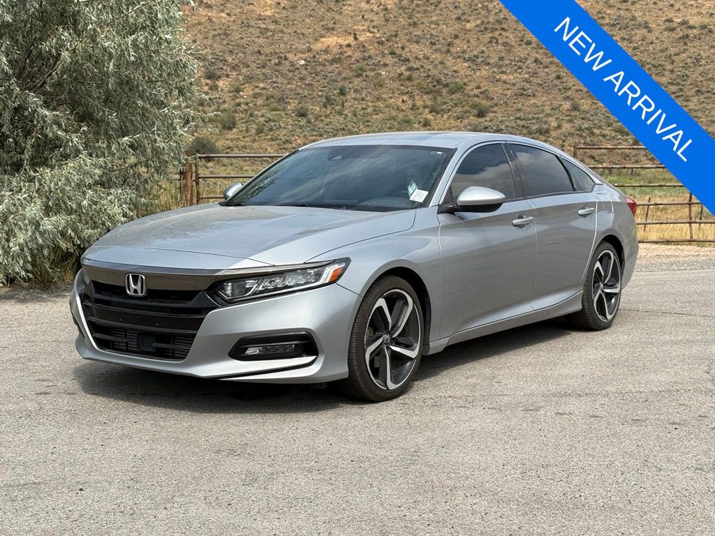 Silver 2019 Honda Accord Sedan Front-Wheel Drive Continuously Variable Transmission