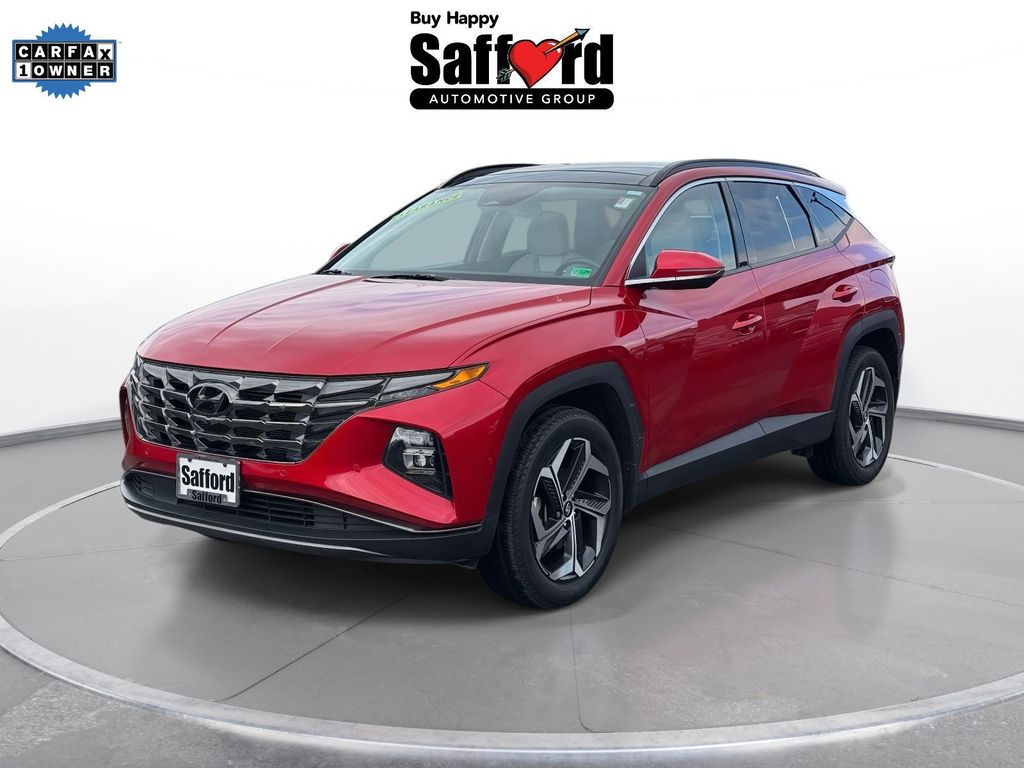 Calypso Red 2022 Hyundai Tucson SUV / Crossover All-Wheel Drive 8-Speed Automatic