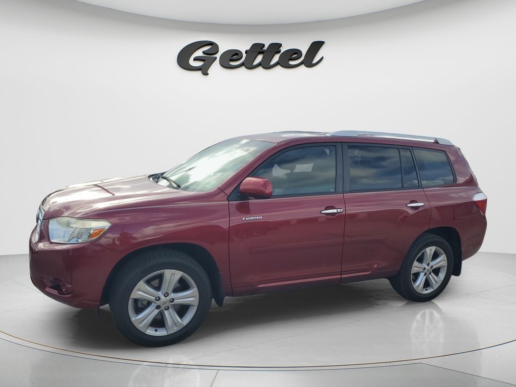 Red 2008 Toyota Highlander Limited SUV / Crossover Front-Wheel Drive 5-Speed Automatic Overdrive