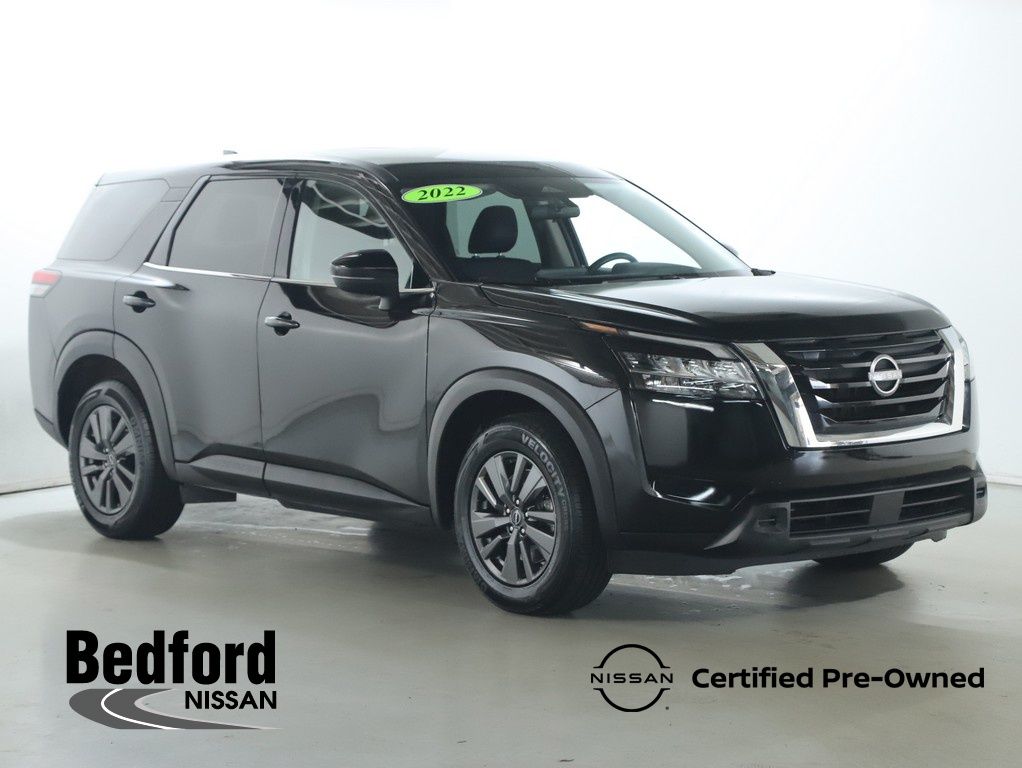 Super Black 2022 Nissan Pathfinder S 4WD SUV / Crossover All-Wheel Drive 9-Speed Automatic